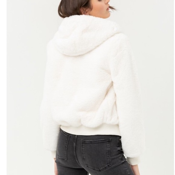 Faux Fur Hooded Teddy Jacket - Picture 5 of 8